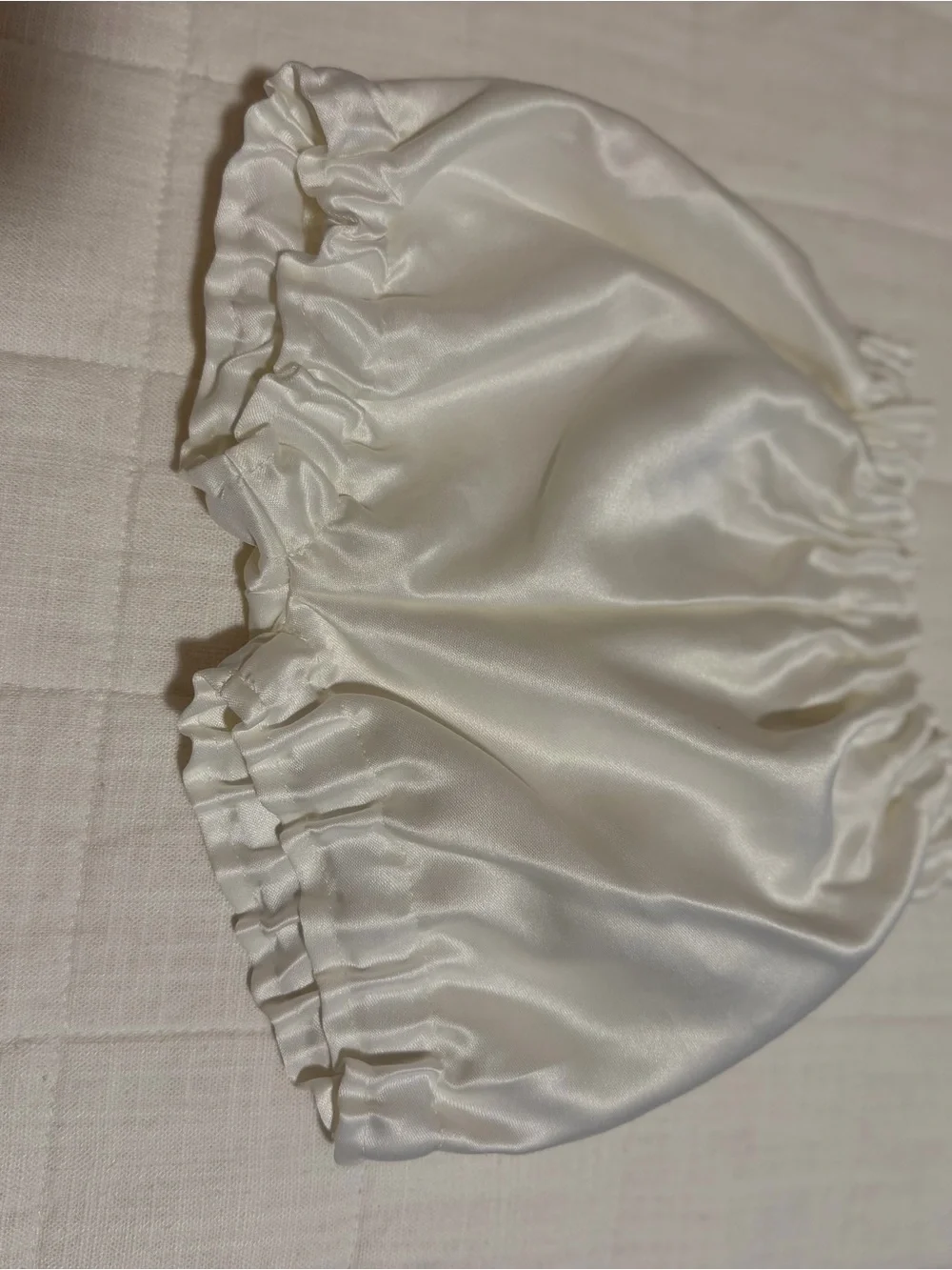 Pearl-Trim Ivory Tulle Baby Dress